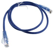 L-COM TRD815BL-3 以太网线缆, Cat5e, RJ45插头至RJ45插头, UTP (非屏蔽双绞线), 浅蓝, 900 mm, 3 ft