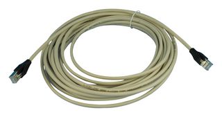 L-COM TRD855SCR-25 以太网线缆, Cat5e, RJ45插头至RJ45插头, STP (屏蔽双绞线), 灰色, 7.6 m, 25 ft