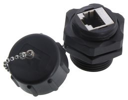 L-COM WPBHC5E 直列式适配器, 密封,IP67,屏蔽, 适配器, 直列式, RJ45, RJ45, WPBHC Series