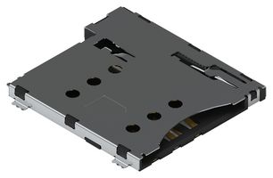 WURTH ELEKTRONIK 693021020811 存储卡连接器, Micro SIM, 推-推, 6 触点, 黄铜, 镀金触芯, WR-CRD Series
