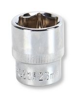 MULTICOMP PRO MP12-CRV23 六角套筒，23 mm，1/2"驱动尺寸，铬钒，DIN3120