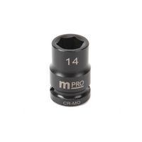 MULTICOMP PRO MP12-CRMO14 Socket, Hex, 14 mm x 38 mm, 1/2" Drive Size, Chromium Molybdenum Steel, DIN3121, Auto Repair