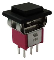 MULTICOMP PRO MP-PB8-BE222QE-1 Pushbutton Switch, DPDT, On-(Off), Square, Black