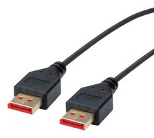 ROLINE 11.04.5961 Audio / Video Cable Assembly, DisplayPort Plug, DisplayPort Plug, 4.9 ft, 1.5 m, Black