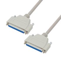 L-COM CRMN37FF-2.5 Computer Cable, D Subminiature Socket, 37 Way, D Subminiature Socket, 37 Way, 2.5 ft, 762 mm