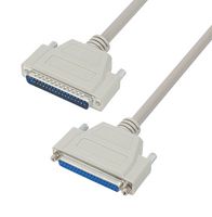 L-COM CRMN37MF-1 Computer Cable, D Subminiature Plug, 37 Way, D Subminiature Socket, 37 Way, 1 ft, 304.8 mm