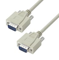 L-COM CRMN9MM-2.5 Computer Cable, D Subminiature Plug, 9 Way, D Subminiature Plug, 9 Way, 2.5 ft, 762 mm