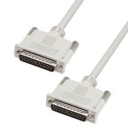 L-COM CS2N25MM-10 Computer Cable, D Subminiature Plug, 25 Way, D Subminiature Plug, 25 Way, 10 ft, 3.05 m