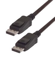 L-COM DPCAZMM-2 Audio / Video Cable Assembly, DisplayPort Plug, DisplayPort Plug, 6.6 ft, 2 m, Black