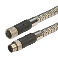 L-COM TRG502-T4S-1M 传感器电缆, M12 插头, M12 插座, 4路, 1 m, 3.3 ft, TRG502-T4S Series