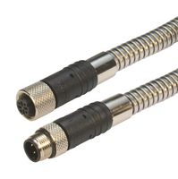 L-COM TRG502-T4S-5M 传感器电缆, M12 插头, M12 插座, 4路, 5 m, 16.4 ft, TRG502-T4S Series