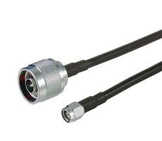L-COM CA-RSPNME010 射频/同轴电缆组件, 10 ft, 3.05 m, CA-200, N型插头, SMA RP 插头, 50 ohm