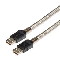 L-COM CSMUAA-MT-1M USB线缆, A型插头至A型插头, 1 m, 3.3 ft, USB 2.0, 黑色