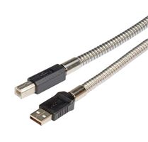 L-COM CSMUAB-MT-05M USB线缆, A型插头至B型插头, 500 mm, 19.7 ft, USB 2.0, 黑色