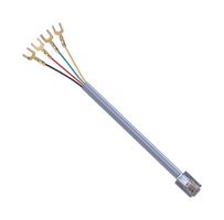 L-COM TDC018-10 以太网线缆, RJ11插头至铲形接接片, 灰色, 3.05 m, 10 ft