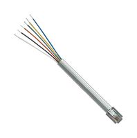 L-COM TDC029-7 以太网线缆, RJ12插头至自由线端, 灰色, 2.1 m, 7 ft