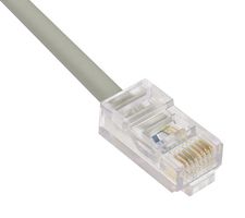 L-COM TRD450-2 Ethernet Cable, Cat5e, RJ45 Plug to RJ45 Plug, UTP (Unshielded Twisted Pair), Grey, 609.6 mm
