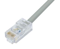 L-COM TRD450CR-1 Ethernet Cable, Cat5e, RJ45 Plug to RJ45 Plug, UTP (Unshielded Twisted Pair), Grey, 304.8 mm