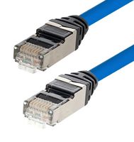 L-COM TRD628AP-BLU-20 Ethernet Cable, Cat6a, RJ45 Plug to RJ45 Plug, FUTP (Foiled Unshielded Twisted Pair), Blue, 6.1 m