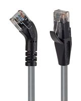 L-COM TRD645RGRY-3 Ethernet Cable, Cat6, 45° RJ45 Plug to RJ45 Plug, UTP (Unshielded Twisted Pair), Grey, 914.4 mm