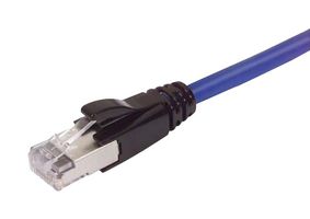 L-COM TRD695ABL-75 以太网线缆, Cat6a, RJ45插头至RJ45插头, STP (屏蔽双绞线), 浅蓝, 22.9 m, 75 ft