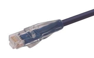 L-COM TRD695BL-20 Ethernet Cable, Cat6, RJ45 Plug to RJ45 Plug, UTP (Unshielded Twisted Pair), Blue, 6.1 m, 20 ft
