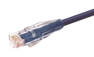 L-COM TRD695BL-3 以太网线缆, Cat6, RJ45插头至RJ45插头, UTP (非屏蔽双绞线), 浅蓝, 914.4 mm, 3 ft