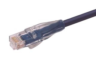 L-COM TRD695BL-40 以太网线缆, Cat6, RJ45插头至RJ45插头, UTP (非屏蔽双绞线), 浅蓝, 12.2 m, 40 ft