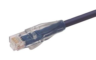 L-COM TRD695BL-7 以太网线缆, Cat6, RJ45插头至RJ45插头, UTP (非屏蔽双绞线), 浅蓝, 2.1 m, 7 ft