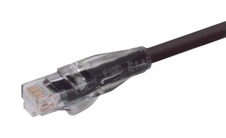 L-COM TRD695BLK-1 以太网线缆, Cat6, RJ45插头至RJ45插头, UTP (非屏蔽双绞线), 黑色, 304.8 mm, 1 ft