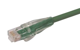 L-COM TRD695GR-14 以太网线缆, Cat6, RJ45插头至RJ45插头, UTP (非屏蔽双绞线), 绿色, 4.3 m, 14 ft