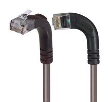 L-COM TRD695RA13GRY-2 以太网线缆, Cat6, 90° RJ45插头至90° RJ45插头, UTP (非屏蔽双绞线), 灰色, 609.6 mm, 2 ft