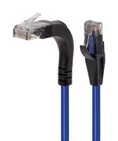 L-COM TRD695RA15BLU-3 Ethernet Cable, Cat6, 90° RJ45 Plug to RJ45 Plug, UTP (Unshielded Twisted Pair), Blue, 914.4 mm