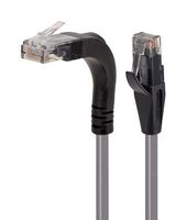 L-COM TRD695RA15GRY-1 Ethernet Cable, Cat6, 90° RJ45 Plug to RJ45 Plug, UTP (Unshielded Twisted Pair), Grey, 304.8 mm