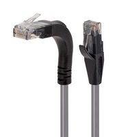 L-COM TRD695RA15GRY-5 Ethernet Cable, Cat6, 90° RJ45 Plug to RJ45 Plug, UTP (Unshielded Twisted Pair), Grey, 1.5 m