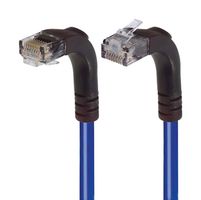 L-COM TRD695RA4BL-1 Ethernet Cable, Cat6, 90° RJ45 Plug to 90° RJ45 Plug, UTP (Unshielded Twisted Pair), Blue