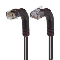 L-COM TRD695RA4BLK-5 Ethernet Cable, Cat6, 90° RJ45 Plug to 90° RJ45 Plug, UTP (Unshielded Twisted Pair), Black, 1.5 m