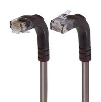 L-COM TRD695RA4GRY-1 Ethernet Cable, Cat6, 90° RJ45 Plug to 90° RJ45 Plug, UTP (Unshielded Twisted Pair), Grey