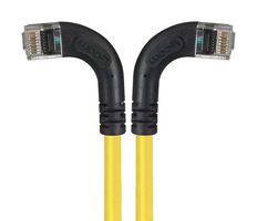 L-COM TRD695RA8Y-10 以太网线缆, Cat6, 90° RJ45插头至90° RJ45插头, UTP (非屏蔽双绞线), 黄色, 3.05 m, 10 ft