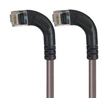L-COM TRD695RA9GRY-1 Ethernet Cable, Cat6, 90° RJ45 Plug to 90° RJ45 Plug, UTP (Unshielded Twisted Pair), Grey
