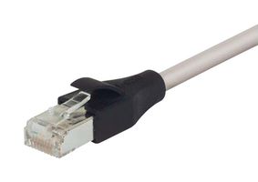 L-COM TRD695SCR-20 以太网线缆, Cat6, RJ45插头至RJ45插头, 灰色, 6.1 m, 20 ft