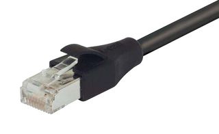 L-COM TRD695SCR-BLK-5 以太网线缆, Cat6, RJ45插头至RJ45插头, STP (屏蔽双绞线), 黑色, 1.52 m, 5 ft