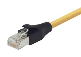 L-COM TRD695SCR-Y-10 以太网线缆, Cat6, RJ45插头至RJ45插头, 黄色, 3.05 m, 10 ft