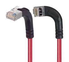 L-COM TRD695SRA13RD-20 Ethernet Cable, Cat6, 90° RJ45 Plug to 90° RJ45 Plug, FTP (Foiled Twisted Pair), Red, 6.1 m