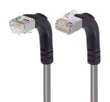 L-COM TRD695SRA4GRY-7 以太网线缆, Cat6, 90° RJ45插头至90° RJ45插头, FTP (金属箔双绞线), 灰色, 2.1 m, 7 ft