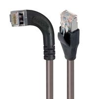L-COM TRD695SRA6GRY-15 以太网线缆, Cat6, 90° RJ45插头至RJ45插头, FTP (金属箔双绞线), 灰色, 4.6 m, 15 ft
