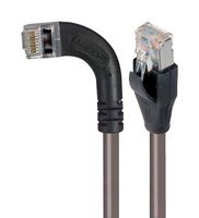 L-COM TRD695SRA6GRY-7 以太网线缆, Cat6, 90° RJ45插头至RJ45插头, FTP (金属箔双绞线), 灰色, 2.1 m, 7 ft