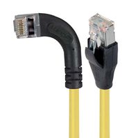 L-COM TRD695SRA6Y-3 以太网线缆, Cat6, 90° RJ45插头至RJ45插头, FTP (金属箔双绞线), 黄色, 914.4 mm, 3 ft
