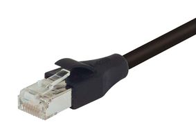 L-COM TRD695SZBLK-20 以太网线缆, Cat6, RJ45插头至RJ45插头, 黑色, 6.1 m, 20 ft