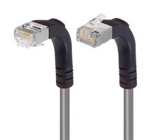 L-COM TRD695SZRA4GRY-1 Ethernet Cable, Cat6, 90° RJ45 Plug to 90° RJ45 Plug, FTP (Foiled Twisted Pair), Grey, 304.8 mm